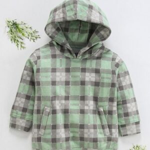 Kids check hoodie